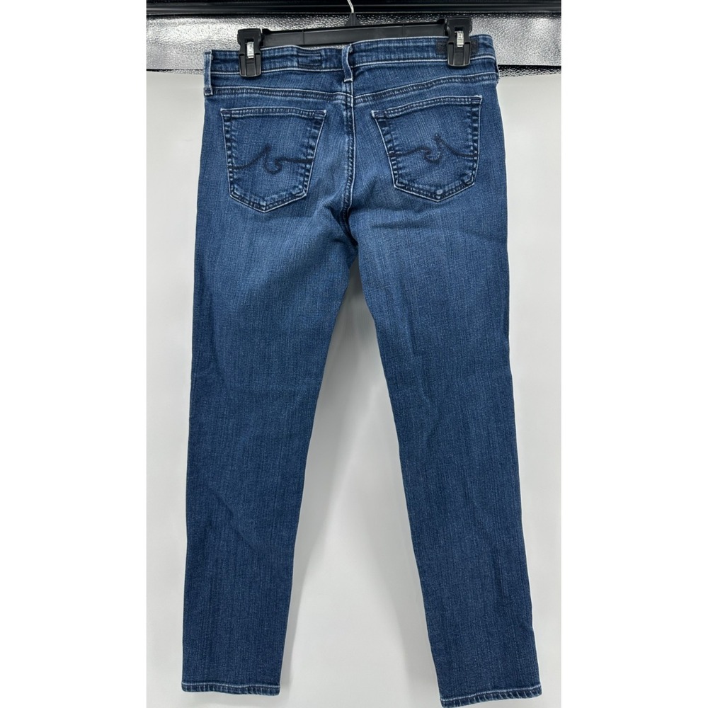 AG‎ Adriano Goldschmied The Stevie Ankle Slim Straight Dark Wash Jeans Women 29R - Picture 2 of 10
